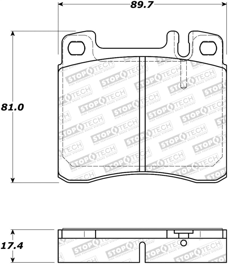 Stoptech 308.0578 Street Brake Pads - Front