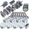 Eagle 13009030 fits Chevy 350 3.750in Crank 5.700in I-Beam Rods -10cc 4.030in Pistons Rotating Assembly