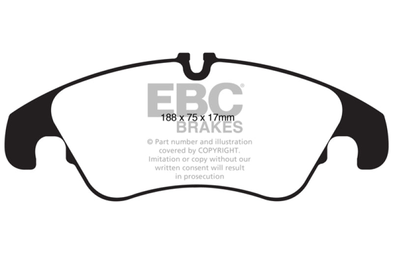 EBC DP22022 11 fits Audi A6 2.0 Turbo Greenstuff Front Brake Pads