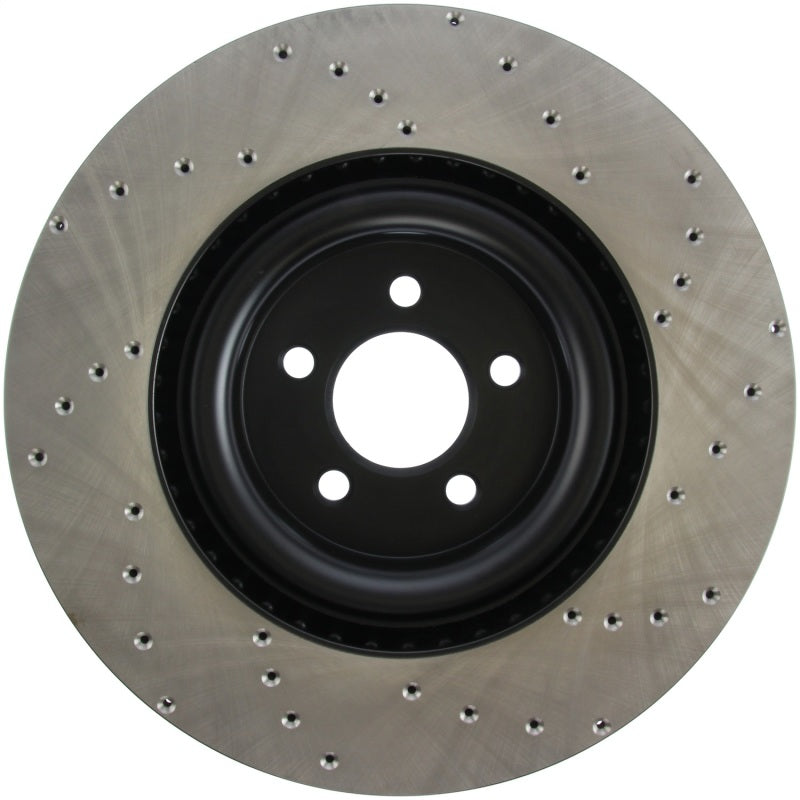 Stoptech 128.61116R Cross Drilled Sport Brake Rotor - 2015 Ford Mustang w/ Brembo - Front Right