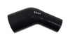 Vibrant 19771  ID x 3.25in ID Gloss Black Silicone 45 Degree Transition Elbow