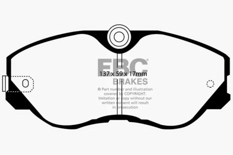 EBC DP2736 Brakes Greenstuff 2000 Series Sport Pads