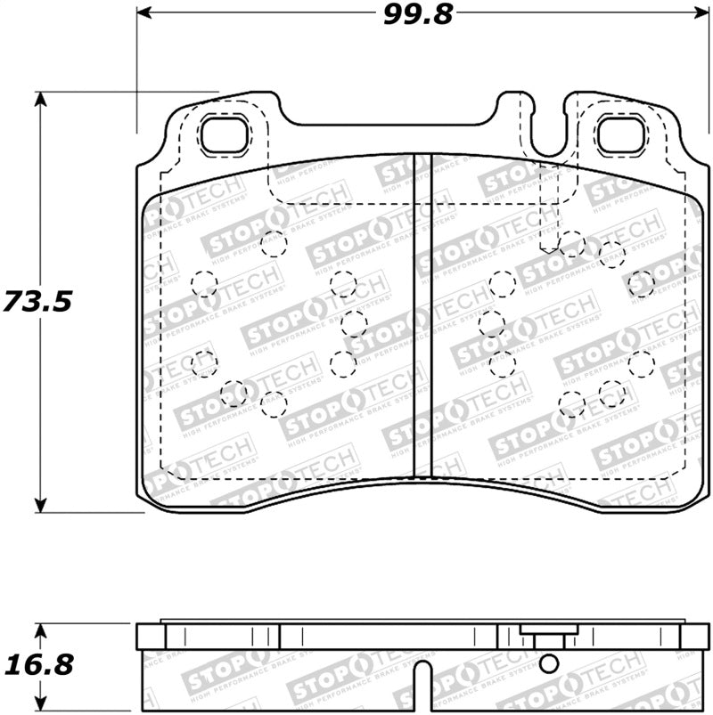 Stoptech 308.0561 Street Brake Pads - Front
