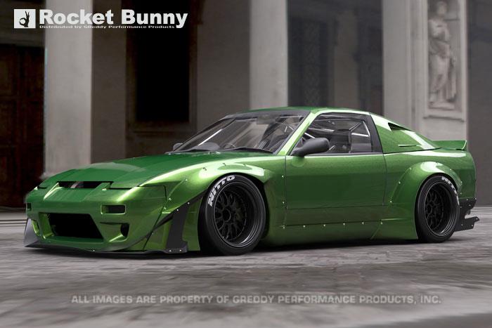 GReddy 17020385 RPS13 V2 Rocket Bunny Aero Side Skirts Only