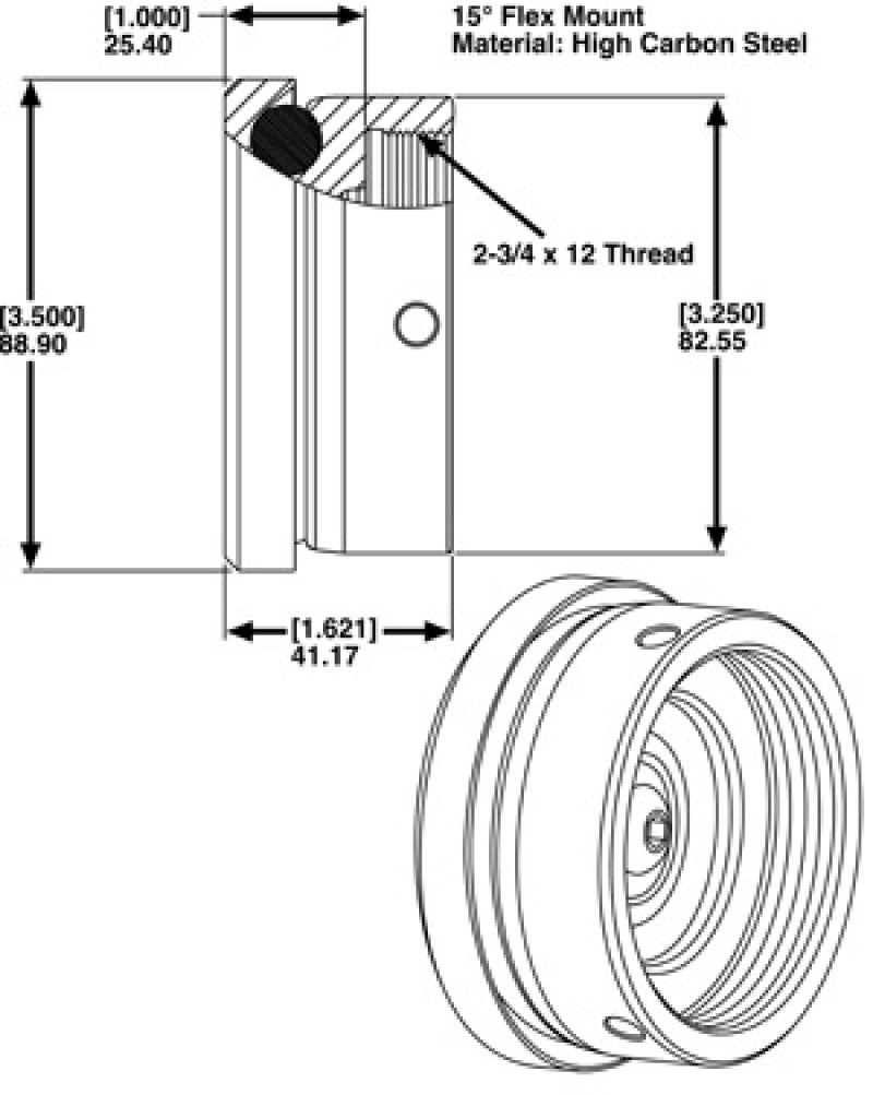 SPC Performance 25501 END MOUNT & ADAPTOR ASSY