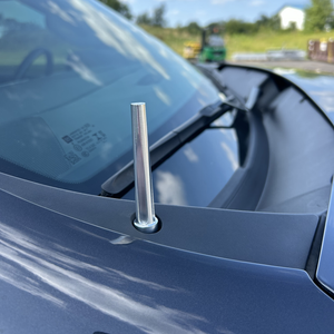 Wehrli WCF100049-RAW 20-25 fits Chevy Silverado Billet TIG Torch Stubby Antenna
