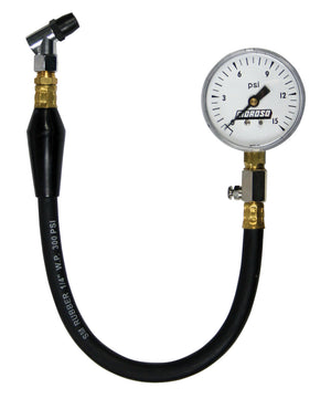 Moroso 89550 Tire Pressure Gauge 0-15psi - 2-5/8in Display - 2 Percent Accuracy