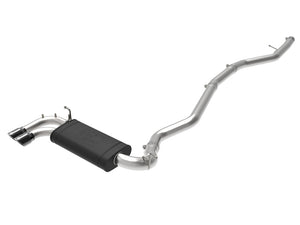 AFE 49-36345-B orce-Xp 2-1/2in 304 SS Cat Back Exh w/Black Tips 14-16 fits BMW