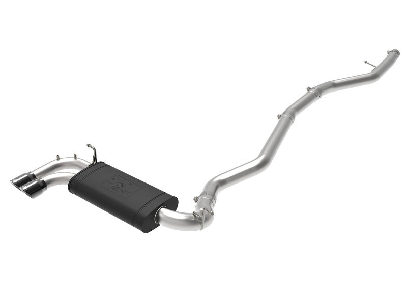 AFE 49-36345-B orce-Xp 2-1/2in 304 SS Cat Back Exh w/Black Tips 14-16 fits BMW