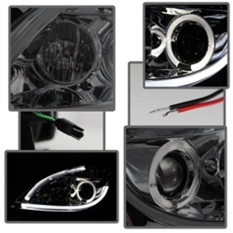 Spyder 5076854 fits Nissan 10-12 Altima 4Dr Projector Headlights Light DRL LED