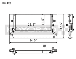 Koyo 22-26 Hyundai Elantra N All Aluminum Radiator