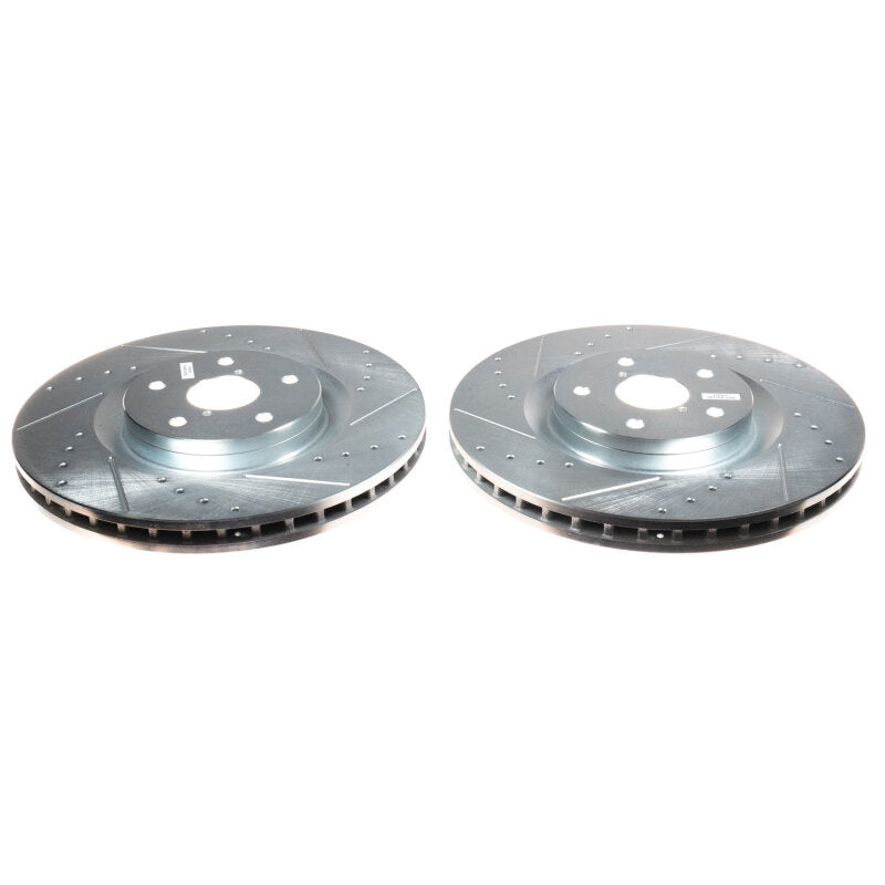 PowerStop fits Subaru 19-21 Ascent Front Evolution Drilled & Slotted Rotors -