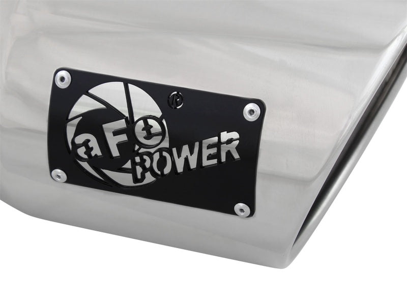 AFE 49T40601-P12 orce-XP 304 SS Right Side Single Wall Polished Exhaust Tip 4in