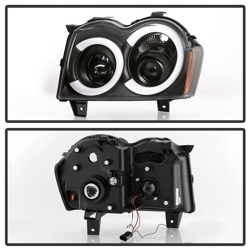 Spyder 5086129 fits Jeep 05-07 Grand Cherokee - Light Bar Projector Headlights