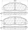 Stoptech 309.0679 Sport Brake Pads w/Shims and Hardware - Front