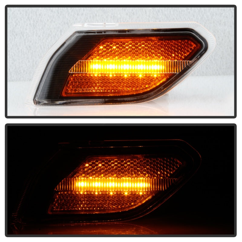 Spyder 5087836 fits Jeep 19-20 Wrangler LED Side Marker Lights - Black (SML-YD-