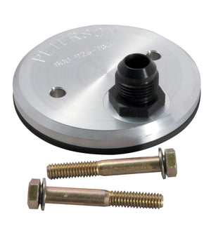 Peterson Fluid Systems 09-0003 fits Chevrolet 2 -10AN Inlet Fitting Block Off Plate