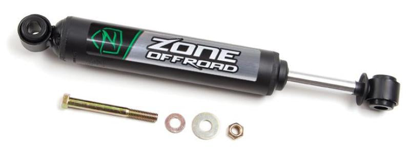 Zone Offroad ZON7410 fits Jeep 07-18 Wrangler JK Single Steering Stabilizer - Black