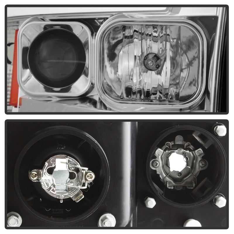 Spyder 5084613 fits Dodge 02-05 Ram 1500 V2 Projector Headlights - Light Bar DR