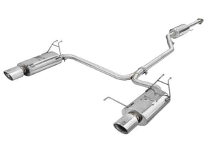 AFE 49-36612  Exhaust 2.25in to 2in Dia 304SS Cat-Back w/Polished Tips 08-12 fi