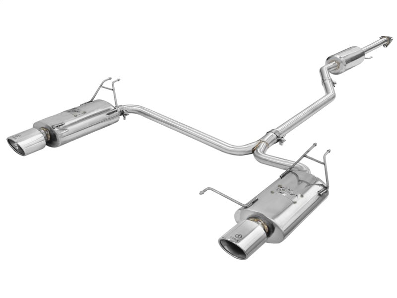 AFE 49-36612  Exhaust 2.25in to 2in Dia 304SS Cat-Back w/Polished Tips 08-12 fi