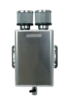 Moroso 85393 Breather Tank/Catch Can -16An Female Inlet - One on Each Side - Two