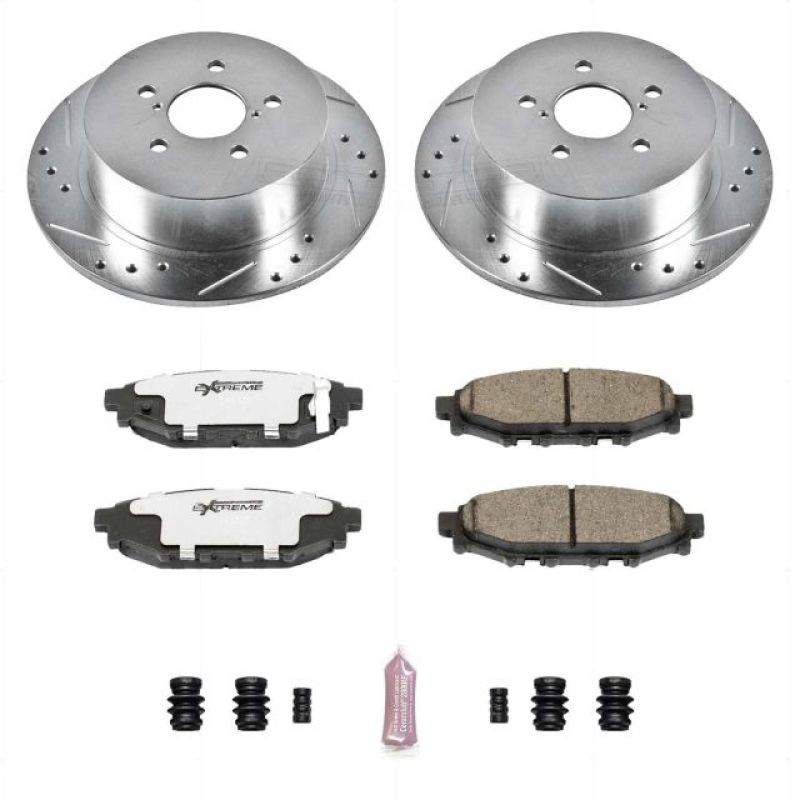 PowerStop K4632-26 05-09 fits Subaru Legacy Rear Z26 Street Warrior Brake Kit