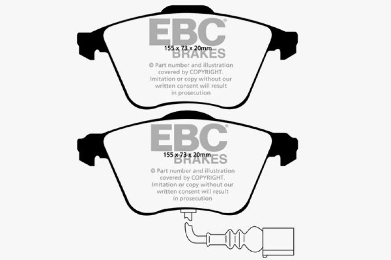 EBC DP21946 fits Volkswagen 12-14 Golf R 2.0 Turbo Greenstuff Front Brake Pads