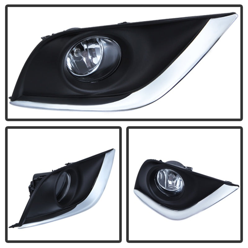 Spyder 5080240 fits Nissan versa 2015+ OEM Fog Lights w/Switch Clear FL-NV2015-
