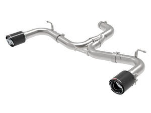 AFE 49-36417-C orce-Xp 3in to 2-1/2in Stainless Steel Axle-Back Exhaust Carbon
