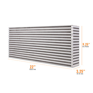 Mishimoto MMUIC-10 Universal Air-to-Air Intercooler Core - 22in / 9.25in / 3.25in