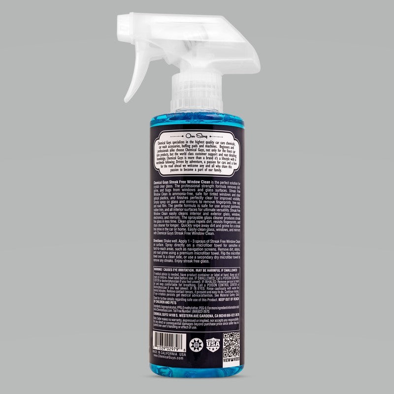 Chemical Guys CLD30016 Streak Free Window Clean Glass Cleaner - 16oz