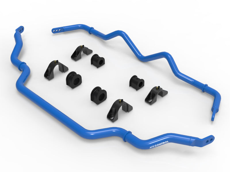 AFE 440-711001-L fits Infiniti Q50/Q60 3.0L (tt) Front and Rear Sway Bar Set Bl