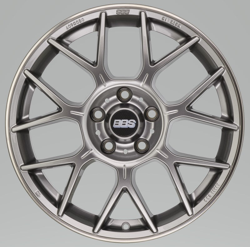 BBS XR0206PG XR 19x8.5 5x114.3 ET40 Platinum Gloss Wheel -82mm PFS/Clip Required