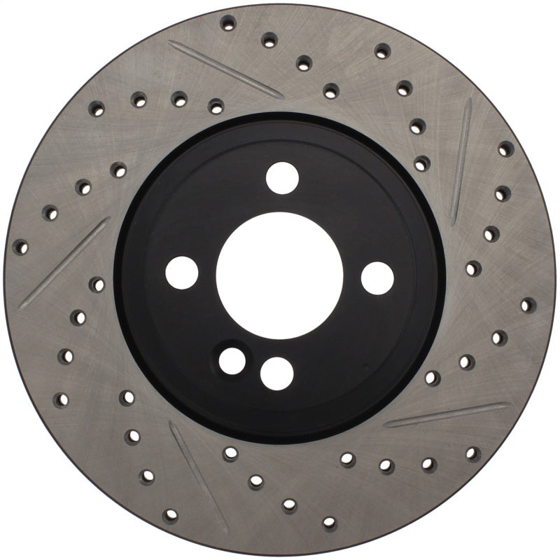 Stoptech 127.34101L Slotted & Drilled Sport Brake Rotor 07-13 Mini Cooper