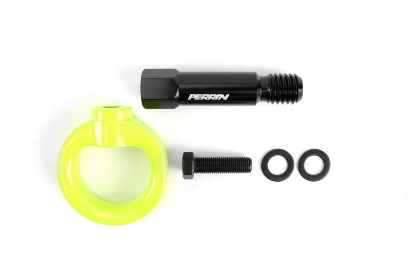 Perrin PTP-BDY-230NY 2020 fits Toyota Supra Tow Hook Kit (Front) - Neon Yellow