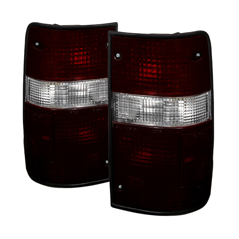 9028977 Xtune fits Toyota 89-95 Pickup OEM Style Tail Lights Red Smoked ALT-JH