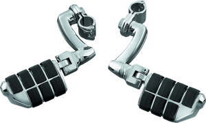 Kuryakyn 7980 Kuryakyn Dually ISO Pegs With 1inch Clamp Chrome (Pair)