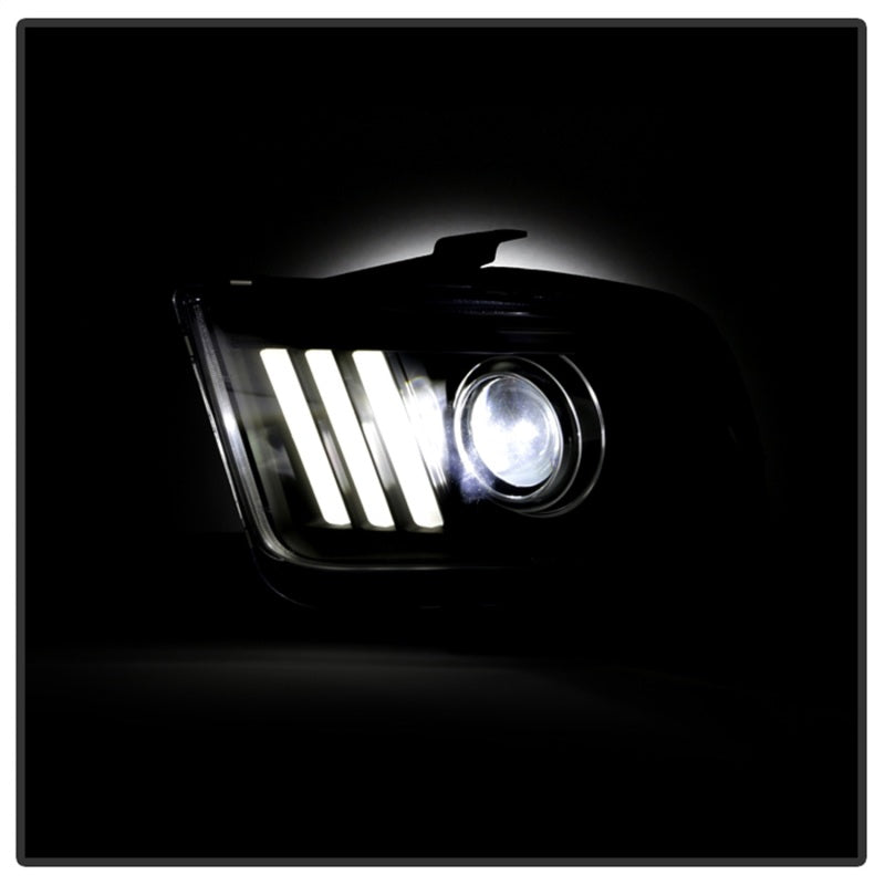 Spyder 5088192 fits Ford 05-08 Mustang V2 High-Power LED Headlights - Black PRO