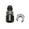 Russell 644123 Performance -6 AN Male to 3/8in SAE Quick-Disconnect Female (Black Single)
