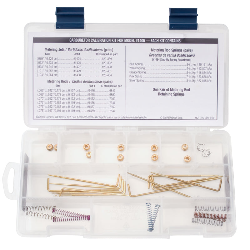 Edelbrock 1479 Jet / Rod Kit for 1405