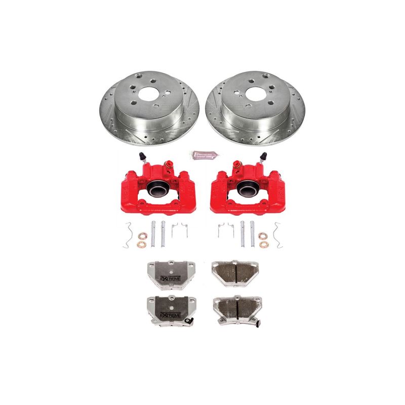 PowerStop KC2318 fits Pontiac Vibe Rear Z26 Street Warrior Brake Kit w/Calipers