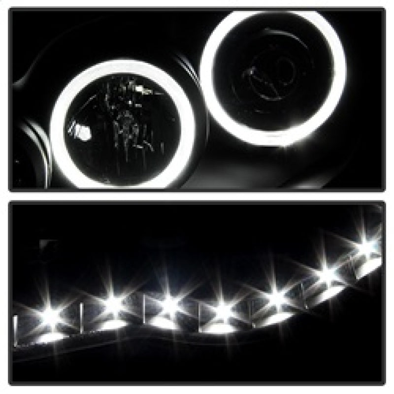9027857 Xtune fits Toyota 05-11 Tacoma Halo Projector Headlights Black PRO-JH-