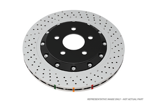 DBA 14-20 Audi A6 Front 5000 Series Drilled and Slotted Rotor w/Silver Hat