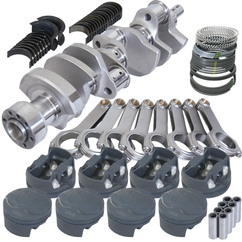 Eagle 12112060 fits Chevy LT1 350 1Pc 3.750in Crank 6.000in H-Beam 6cc Dome 4.060in Pistons Rotating Assembly