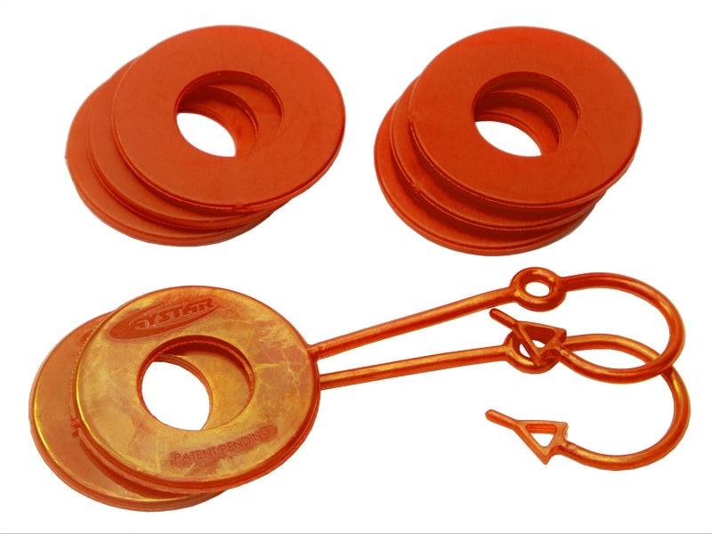 Daystar KU70060FA Fluorescent Orange D Ring fits Isolator w/Lock Washer Kit