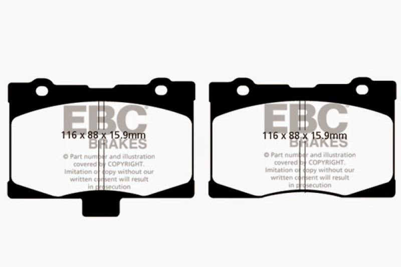 EBC DP21735 fits Acura 05-08 RL 3.5 Greenstuff Front Brake Pads