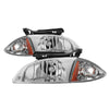 xTune 9036712 fits Chevy Cavalier 00-02 Corner Lamp & Headlights 4pcs set-Chrom