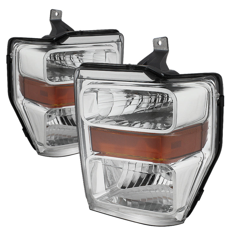 9022401 Xtune fits Ford 08-10 F250/350/450 Super Duty OEM Headlights Chrome HD