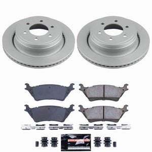 Power Stop 12-18 Ford F-150 Rear Z23 Coated Brake Kit